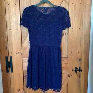 Express lace dress blue size 2